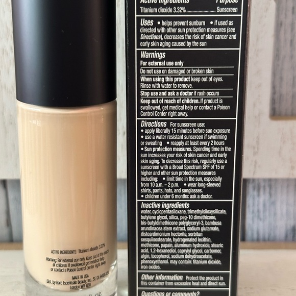 bareMinerals BAREPRO Makeup Performance Wear Liquid Foundation In Warm Light 07 - Picture 6 of 6